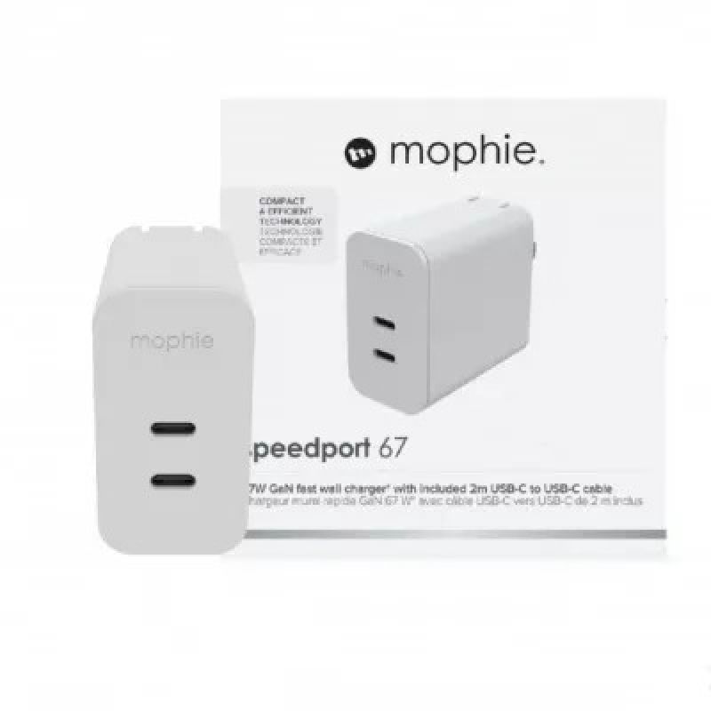 Cốc sạc nhanh Mophie 67W 2 cổng Type-C GaN