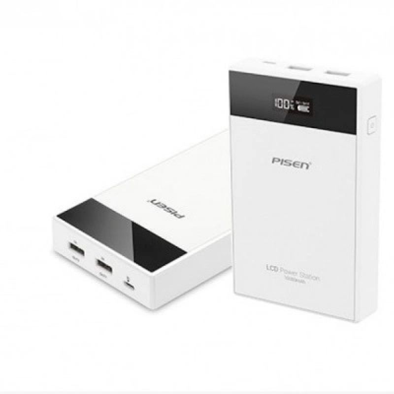 Pin sạc dự phòng Pisen 10.000 mAh LCD Power Station