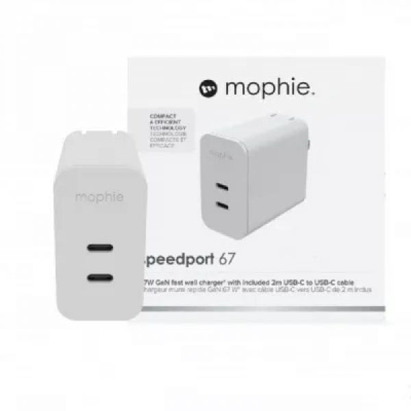 Cốc sạc nhanh Mophie 45W 2 cổng Type-C GaN Cốc sạc nhanh Mophie 45W 2 cổng Type-C GaN