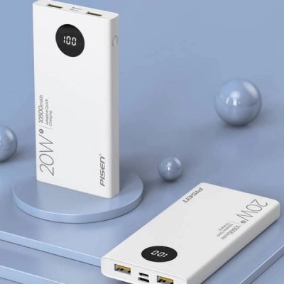Pin sạc dự phòng Pisen 10.500 mAh 20W QUICK PowerU LED Ultra
